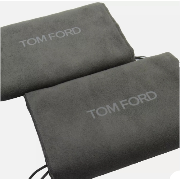 Authentic Tom Ford Sueded Drawstring Dust Bag. Fully lined, Gray 15" x 7.5" - Picture 1 of 5